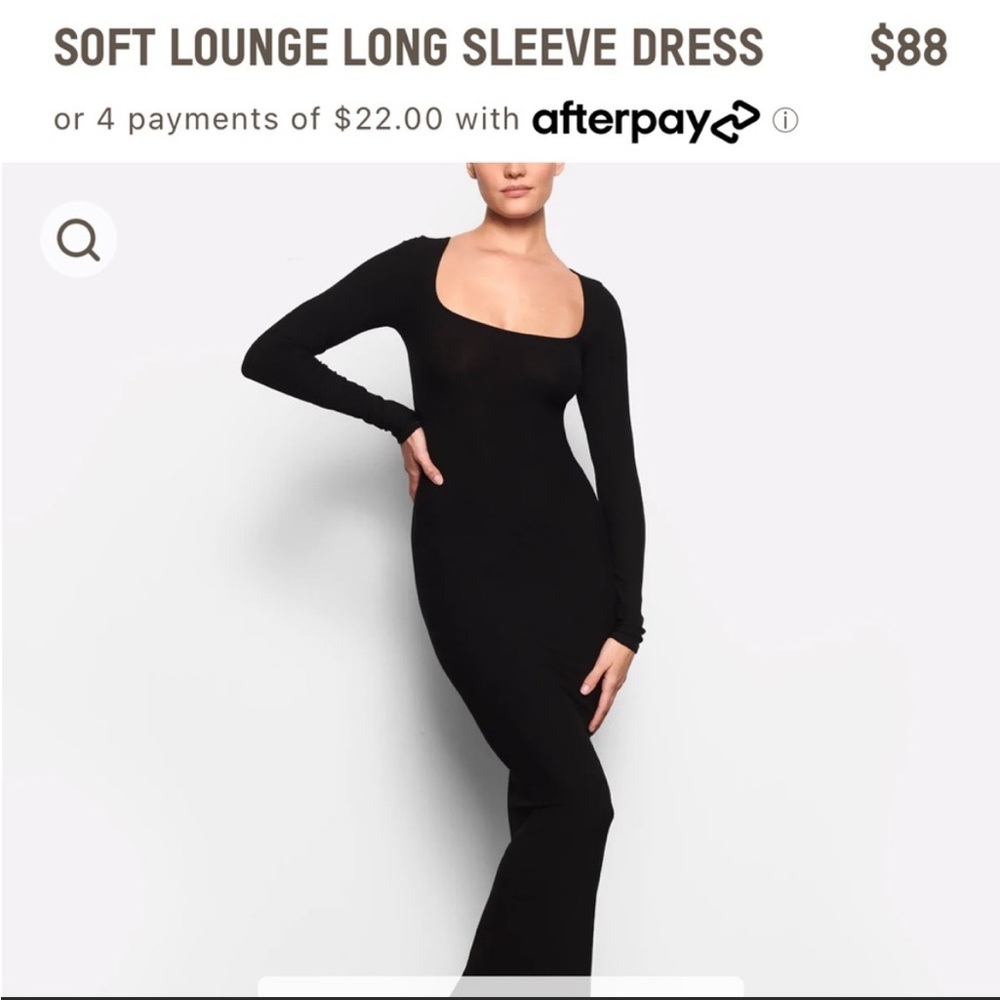 Skims soft lounge long sleeve dress